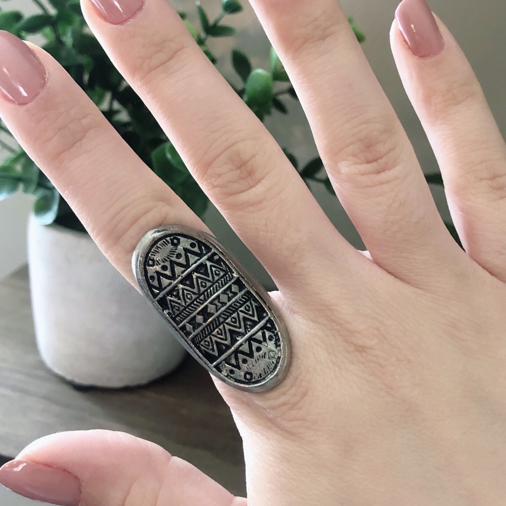 💥FREE💥 w/any purchase! | Aztec Style Saddle Ring